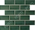 Verde Smeraldo 5x10 liscio preposato (сетка 30х30)