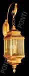 8118\3 Antiquarian Gold Gothic Glass D. 32cm x H. 97cm