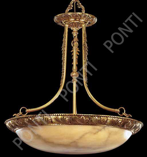 2044\6 French Gold Champagne Alabaster D. 66cm x H. 76cm
